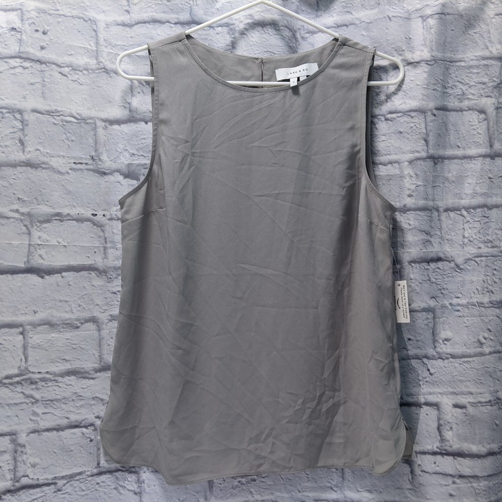 NWT Lark & Ro sleeveless tank, light gray grey